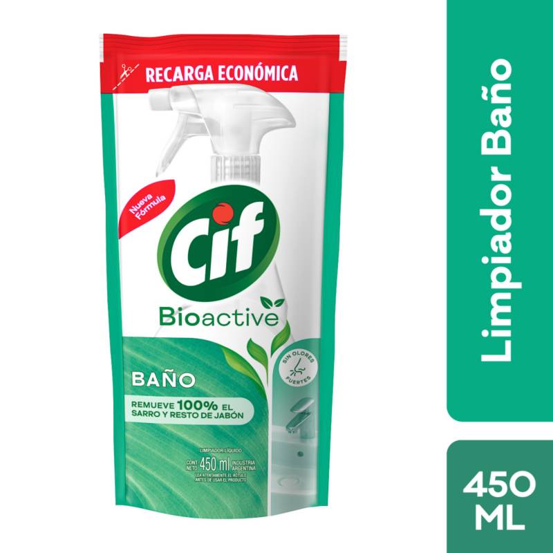 CIF - Limpiador Baño Cif Bioactive Doypack 450 mL