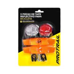 PROTRAIL - 5 Piezas de Tape Reflectivo para Bicicleta