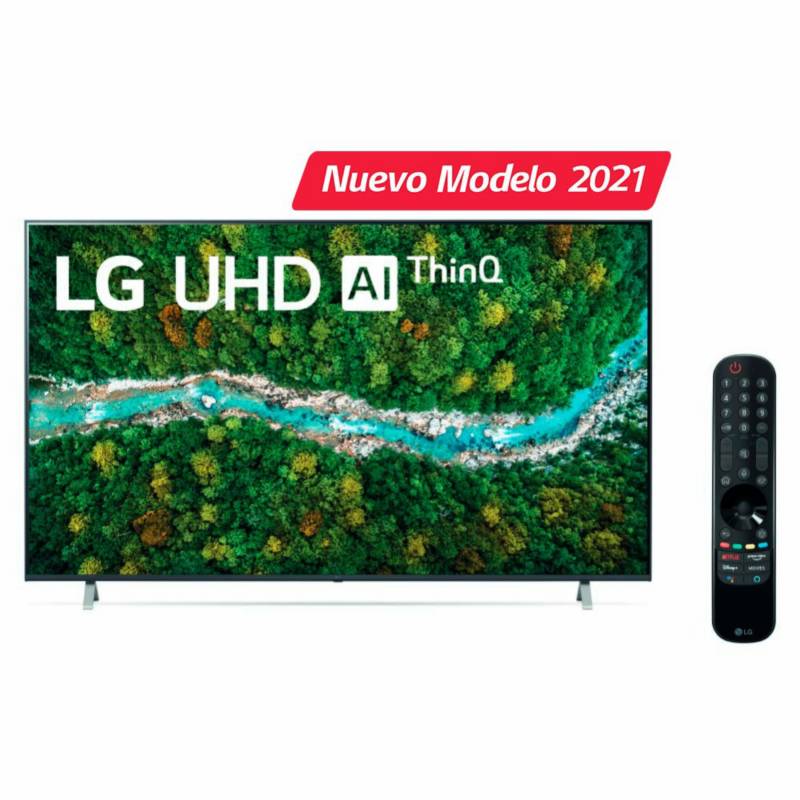 LG - Televisor Lg 55'' 55UP7750PSB Led Uhd 4k Smart Tv ThinQ Ai 2021