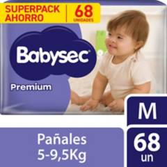 BABYSEC - Pañales Premium Talla M Babysec 68 Unidades