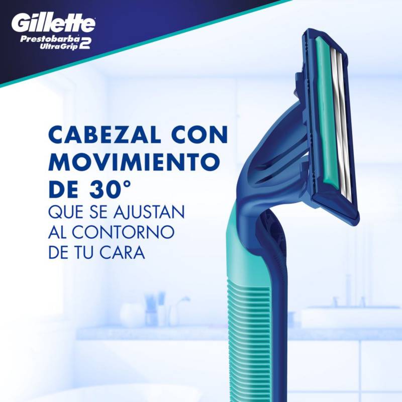 Maquina Afeitar Gillette Ultragrip 2 Filos x Unidad - Fraccionadora Molero