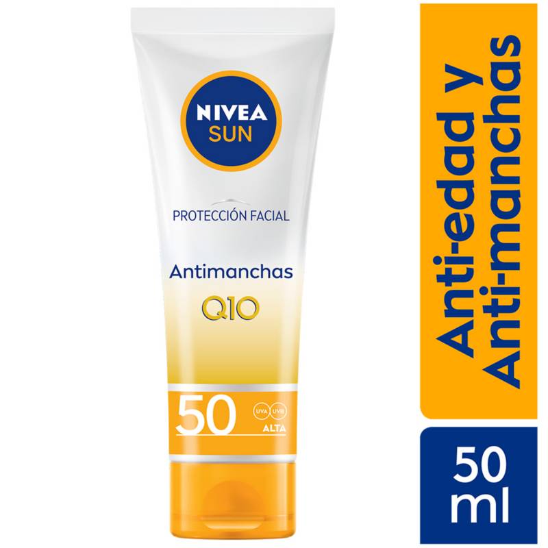 Protector solar facial NIVEA SUN Q10 anti-edad fps 50+ 50 ml