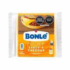 BONLE - Queso fundido Bonle Cheddar en tajada de 136 g