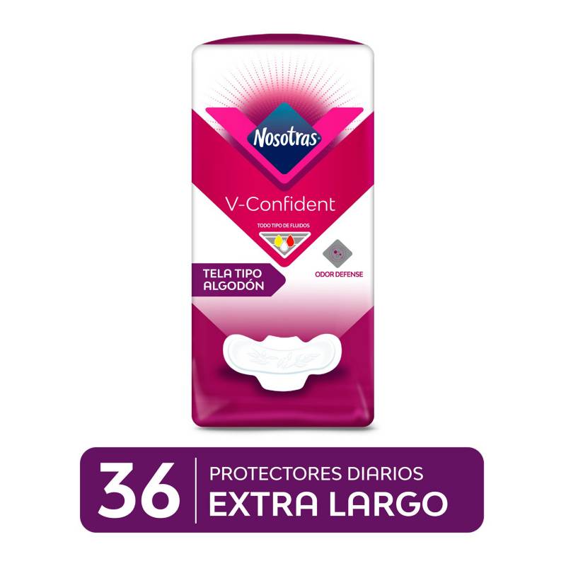 Protectores Diarios Nosotras V Confident Extralargo 36 Unidades Tottus Perú 1718