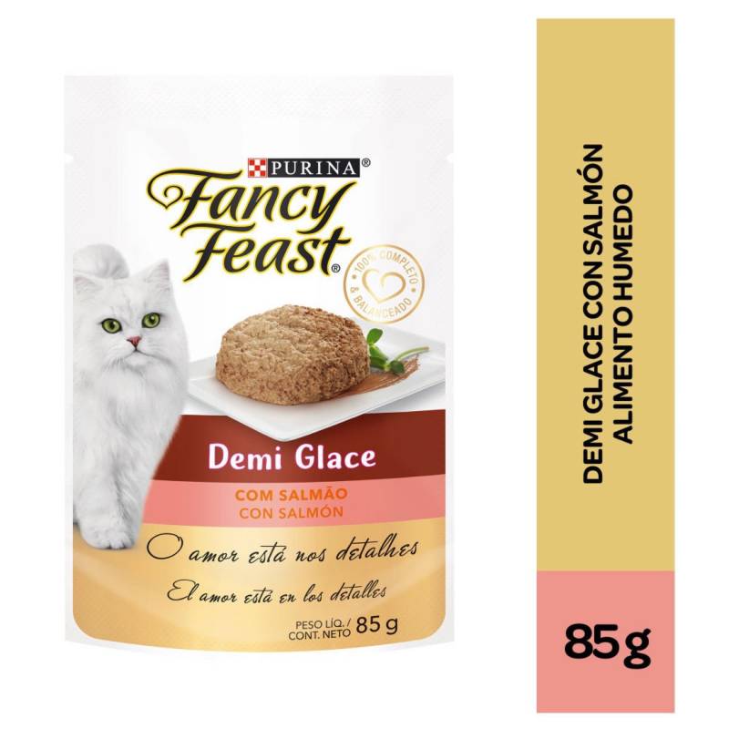 FANCY FEAST - Comida para gatos Fancy Feast Demiglace Salmón 85 g