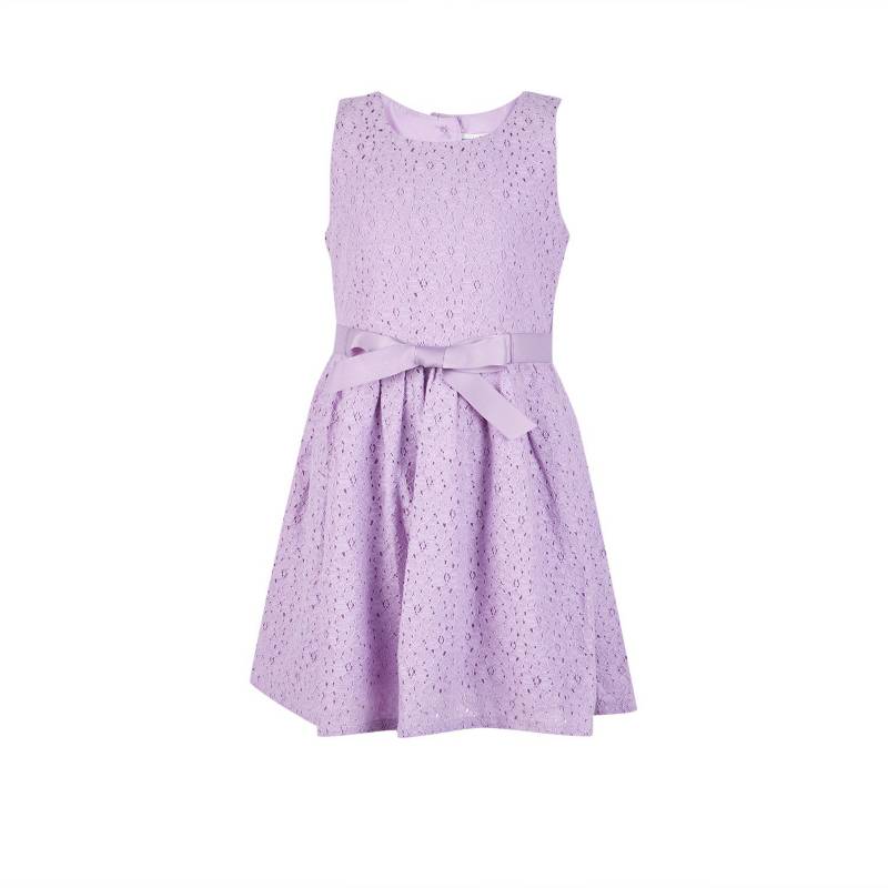 Vestido Encaje Ni a Talla 8 Morado Tottus Per