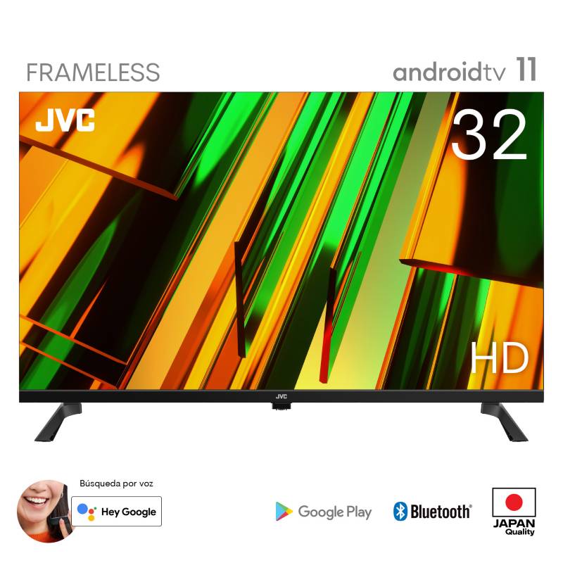 JVC - TV LED 32 ANDROIDTV 11 HD FRAMELESS