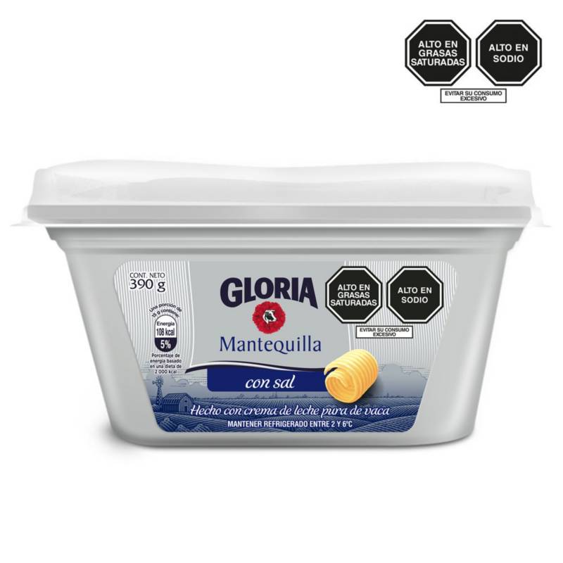 GLORIA - Mantequilla Gloria en pote de 390 g