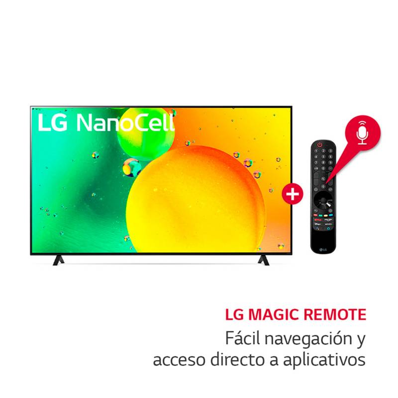 LG - Televisor LG NANOCELL 70" 4K THINQ AI 70NANO75SQA