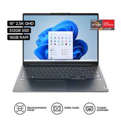 Laptop Ideapad 5 Pro Amd Ryzen 7 6800HS 16Gb 512Gb SSD 16" QHD