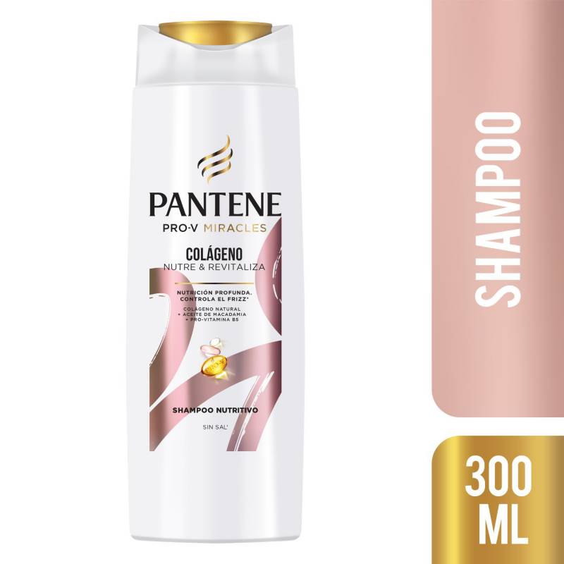 Shampoo Pantene Miracles Colágeno Nutritivo 300 mL