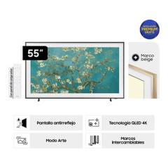 Televisor Samsung 50'' F-QN55LS03B-02 Qled Smart Tv + Bezel Teak Basic