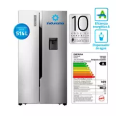 INDURAMA - Refrigeradora 514Lt Side by Side con Disp Silver RI-788D