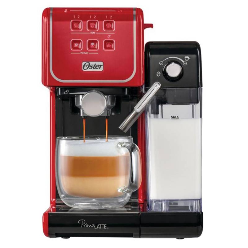 OSTER - Cafetera Automática de Espresso Oster PrimaLatte Touch Roja