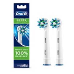 Cabezales de Repuesto para Cepillo Dental Eléctrico Cross Action Oral-B 2 Unidades