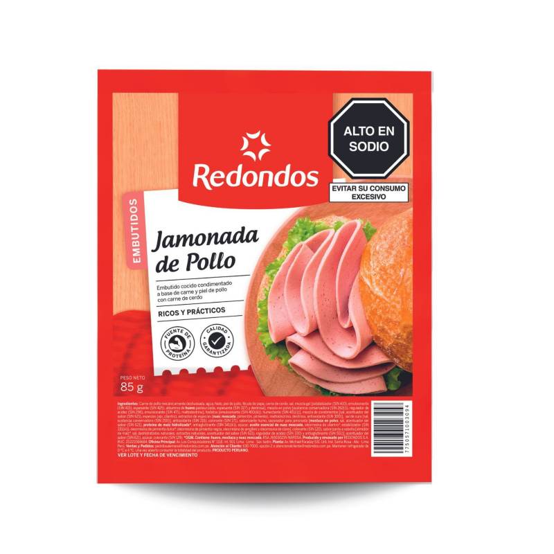REDONDOS - Jamonada de Pollo Redondos 85 g
