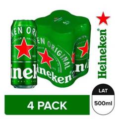 HEINEKEN - Cerveza Heineken Fourpack Lata 500mL