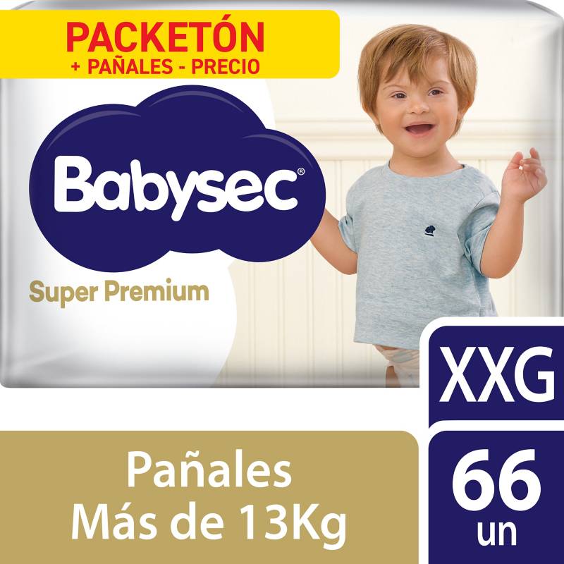 BABYSEC - Pañal Super Premium XXG Babysec 66 Unidades