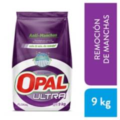 OPAL - Detergente en Polvo Ultra Anti Mancha Floral Opal 9 Kg