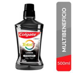 COLGATE - Enjuague Bucal Total 12 Carbón Colgate 500 mL