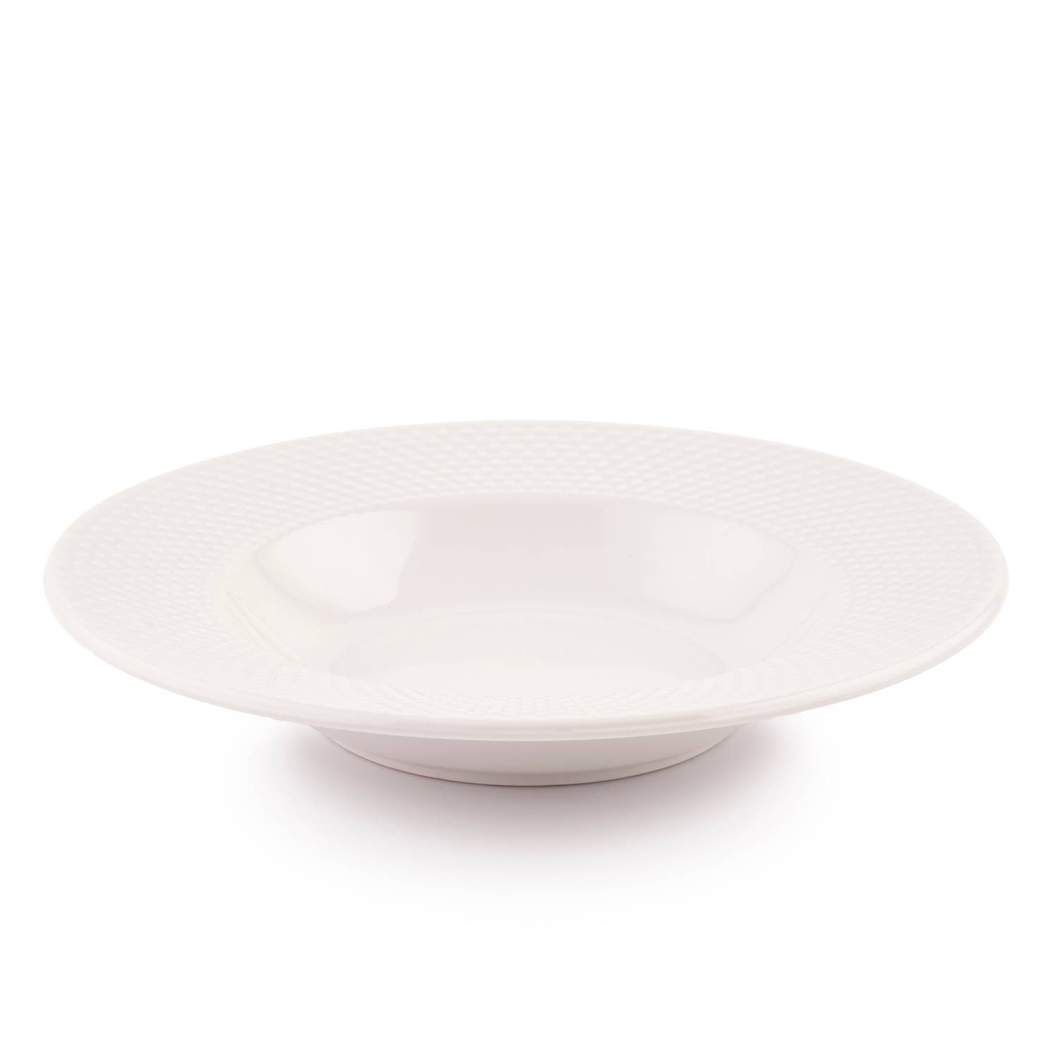 Plato Hondo Redondo Blanco 8cm Casa Joven