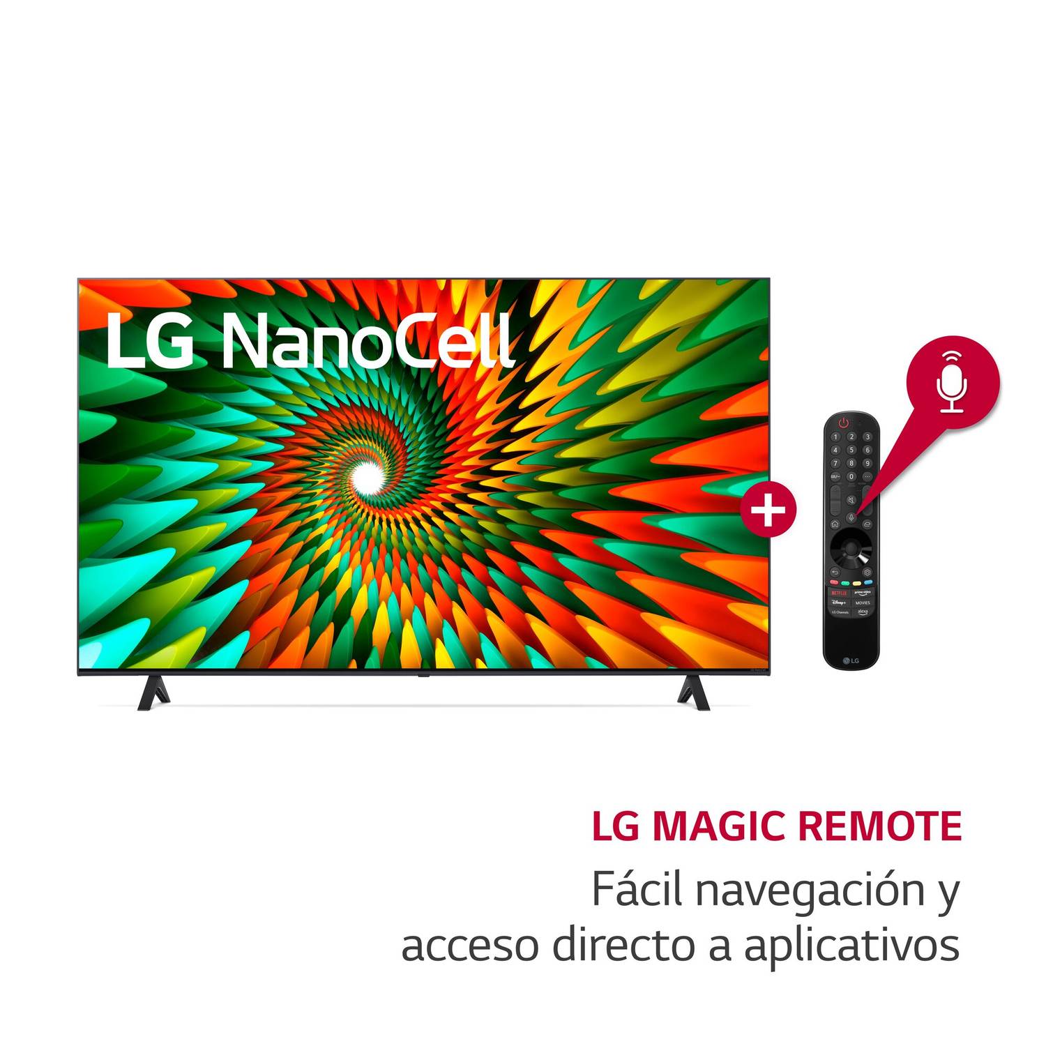 Compara: Televisor LG NanoCell 50 Ultra HD 4K ThinQ AI 50NANO75SQA + Rack