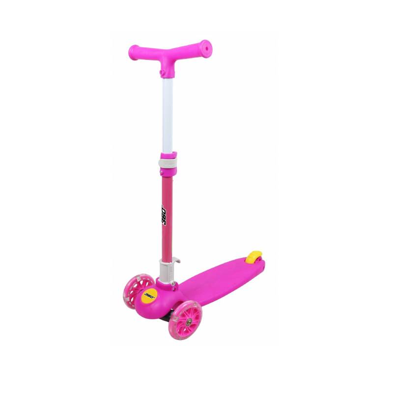 Patinete 3 ruedas fucsia para niños