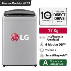 LG - Lavadora WT17DV6 17Kg AI DD Carga Superior Gris LG