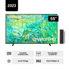 SAMSUNG - Televisor Samsung Smart TV 55" Crystal UHD 4K UN55CU8000GXPE