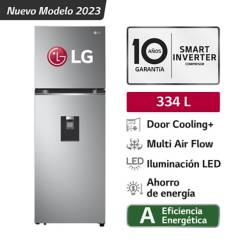 Refrigeradora GT33WPP 334L Door Cooling Top Freezer Plateada LG