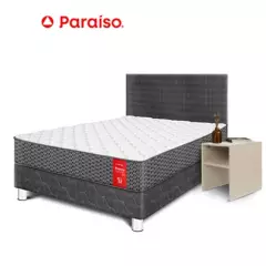 PARAISO - Dormitorio Nappy Pocket 20 1.5 Plazas + Velador + Respaldo