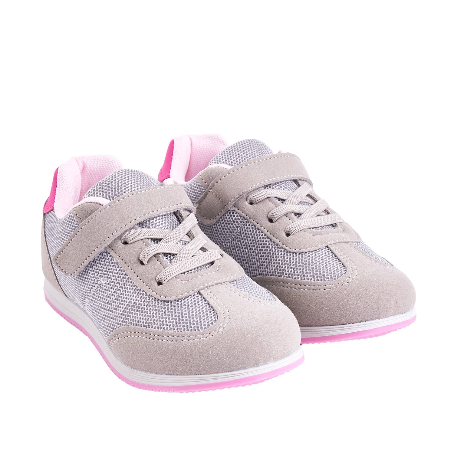 Ripley - ZAPATILLA VELCRO MESH A CAMINAR KIDS NIÑA BEIGE