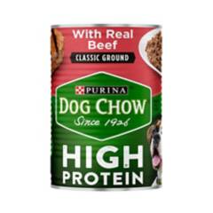 DOG CHOW - Alimento Húmedo Perro Dog Chow High Protein Beef x 368 gr