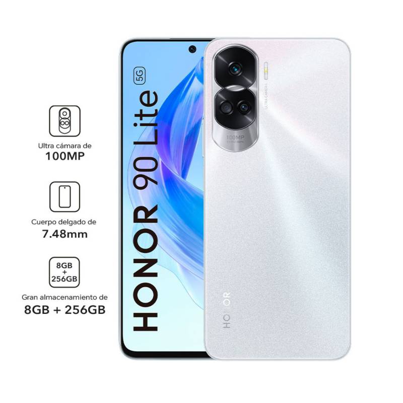 Smartphone Honor 90 Lite 8GB+256GB Plateado