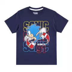 SONIC - Polo Licencia Manga Corta Niño Sonic