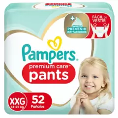 PAMPERS - Pañales Pampers Premium Care Pants Talla Xxg 52 Unidades