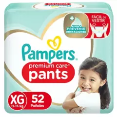 PAMPERS - Pañales Pampers Premium Care Pants Talla Xg 52 Unidades