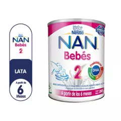 NAN - Fórmula Láctea Líquida Nan 2 Bebe Lata x 390 g