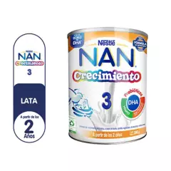 NAN - Fórmula Láctea Líquida Nan 3 Crecimiento Lata x 390 g
