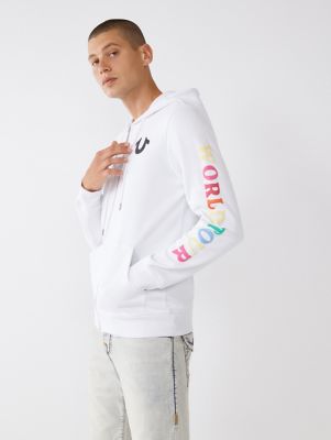 PUFF PRINT LOGO ZIP HOODIE