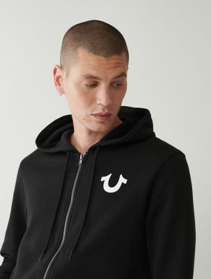 True Religion Men's Buddha Logo Zip Hoodie