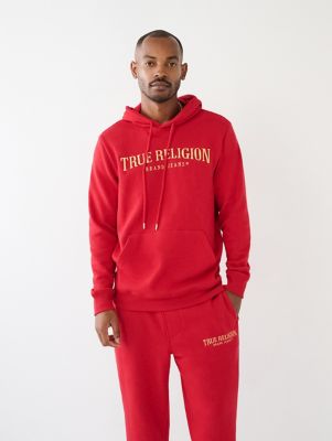 True religion burgundy clearance hoodie