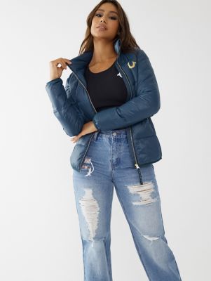 True religion puffer store jacket women's