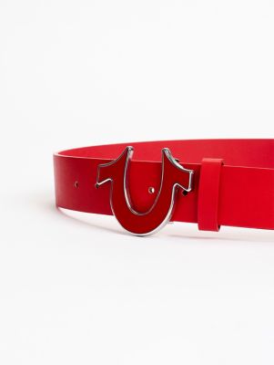 True Religion Men's Horseshoe Buckle Belt