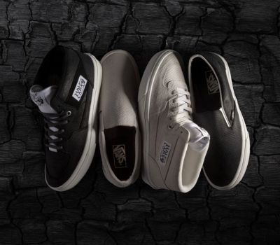 Vans noir clearance et blanche ecriture