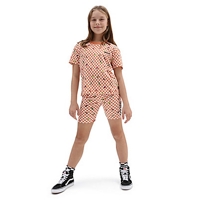 Camiseta de niñas Fruit Checker de corte cuadrado (8-14 años)