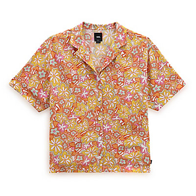 Resort Floral Woven Hemd