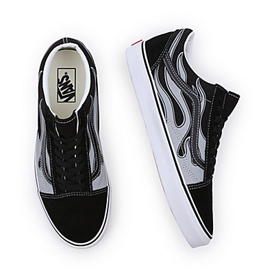 Reflective Flame Old Skool Shoes