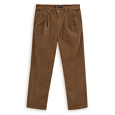 Authentic Chino Corduroy Loose Tapered Pleated Trousers