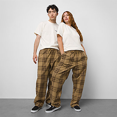 Range Plaid Baggy Tapered Trousers
